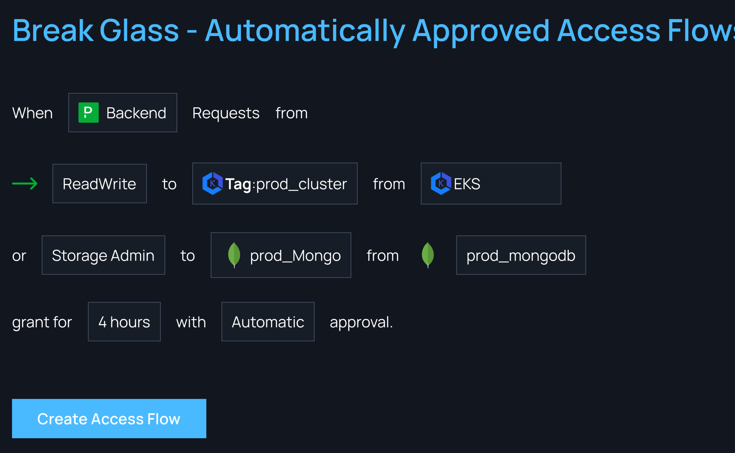 Break Glass - Automatically Approved Access Flows – Apono