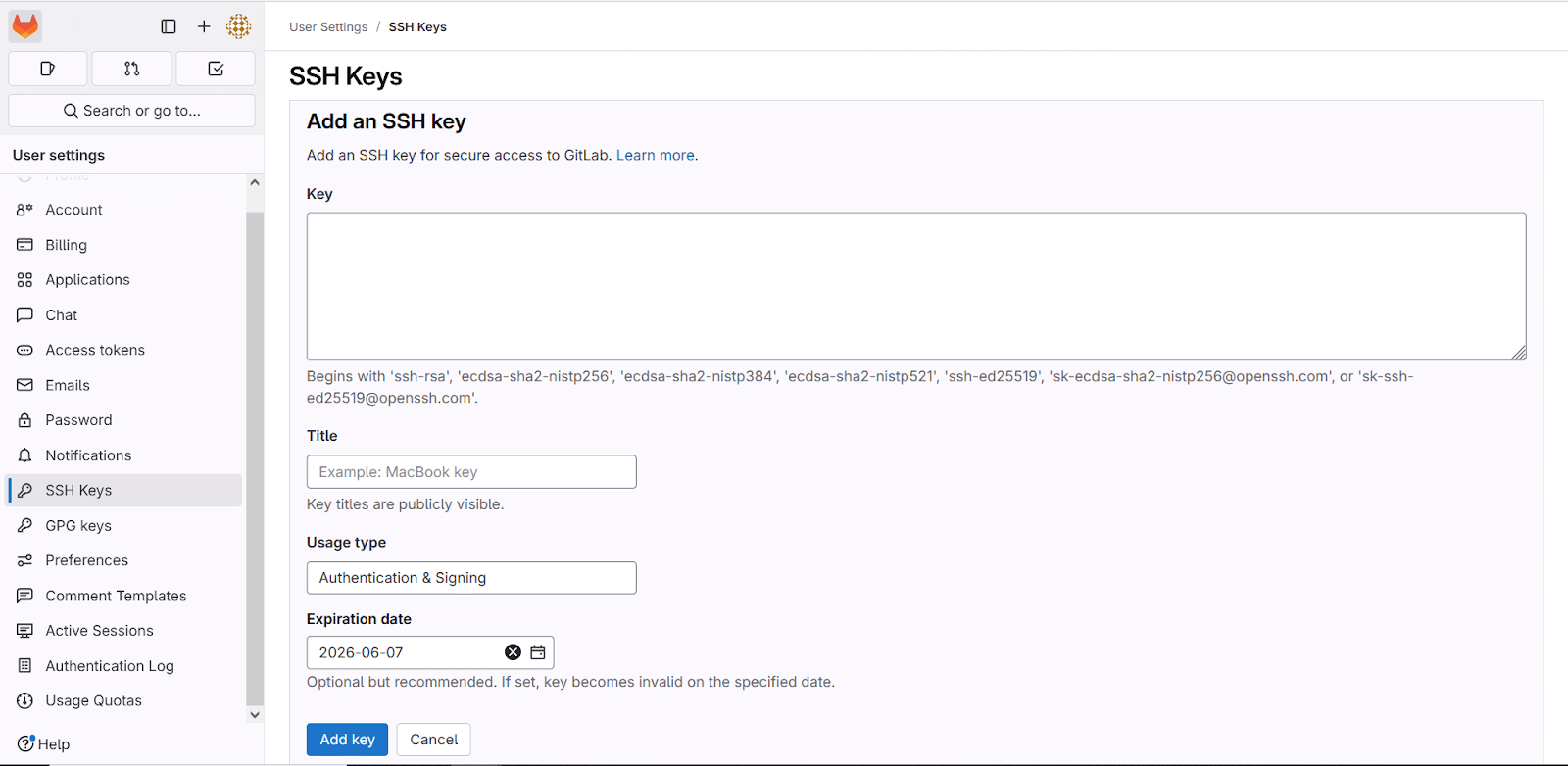 SSH Keys
