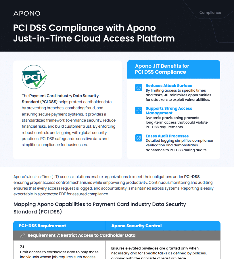 Apono PCI DSS Compliance resource thumbnail