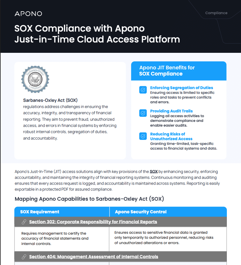 Apono SOX Compliance resource thumbnail