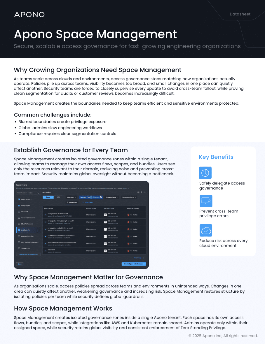 Apono Space Management resource thumbnail
