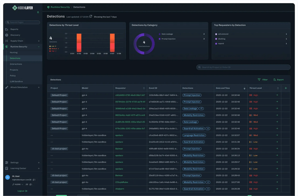 HiddenLayer Agentic AI Security Solution