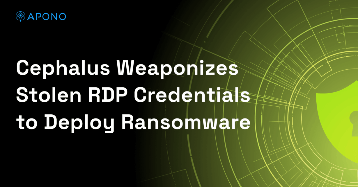 Cephalus Weaponizes Stolen RDP Credentials to Deploy Ransomware post thumbnail